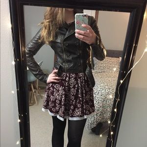 Faux leather jacket